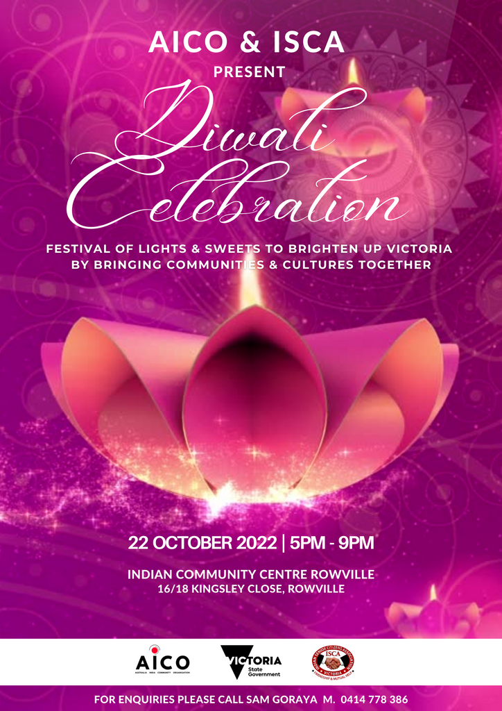 AICO & ISCA present Diwali Celebration Oct. 2022